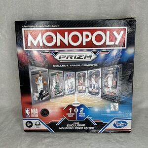 Monopoly PANINI PRIZM NBA Trading Card Edition Board Game 2023